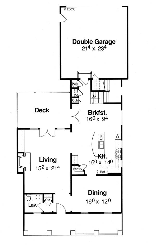 First Floor image of Princeton House Plan